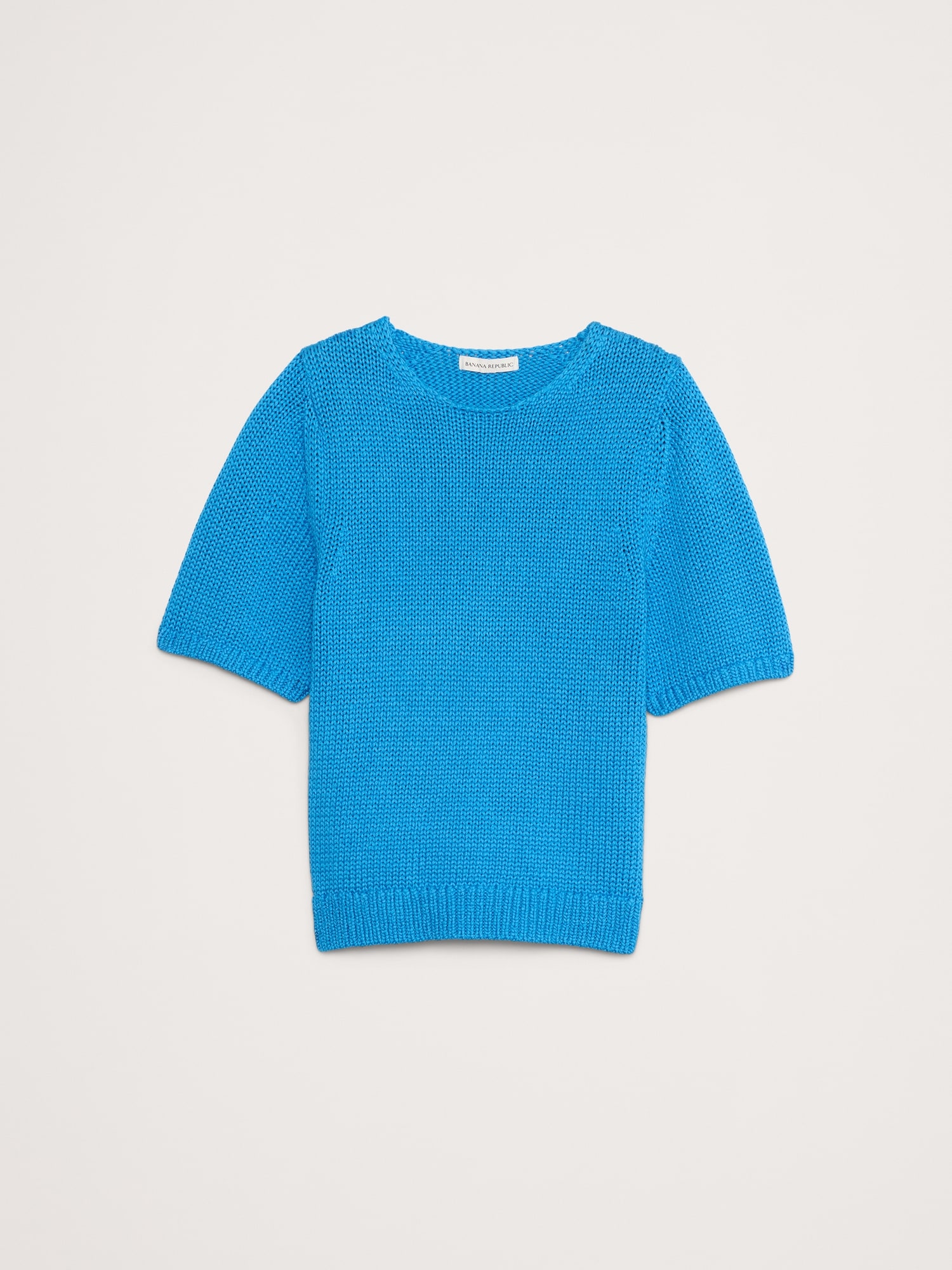 Cotton Open-Back Sweater Top