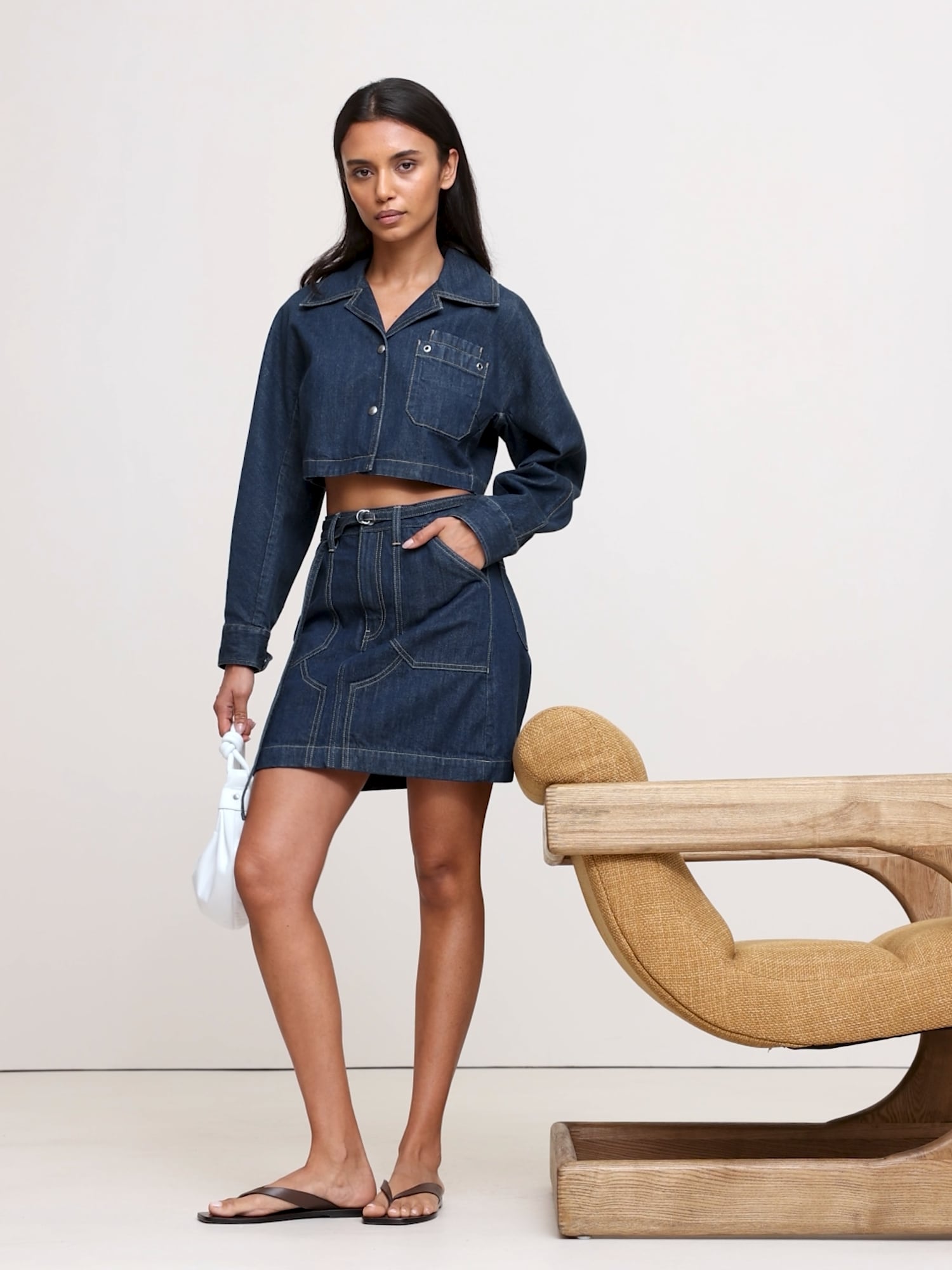 Image number 2 showing, Ultra-Cropped Denim Jacket