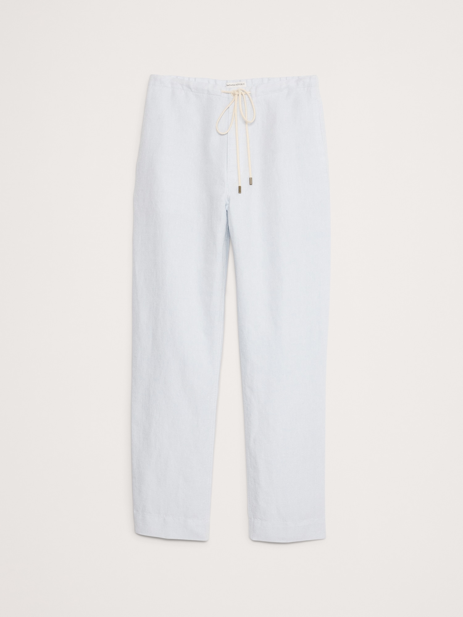 Relaxed Linen-Cotton Pull-On Beach Pant