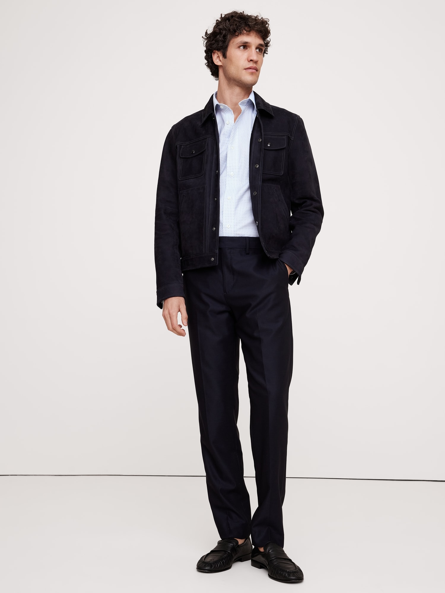 Slim-Fit Wrinkle-Resistant Dress Shirt