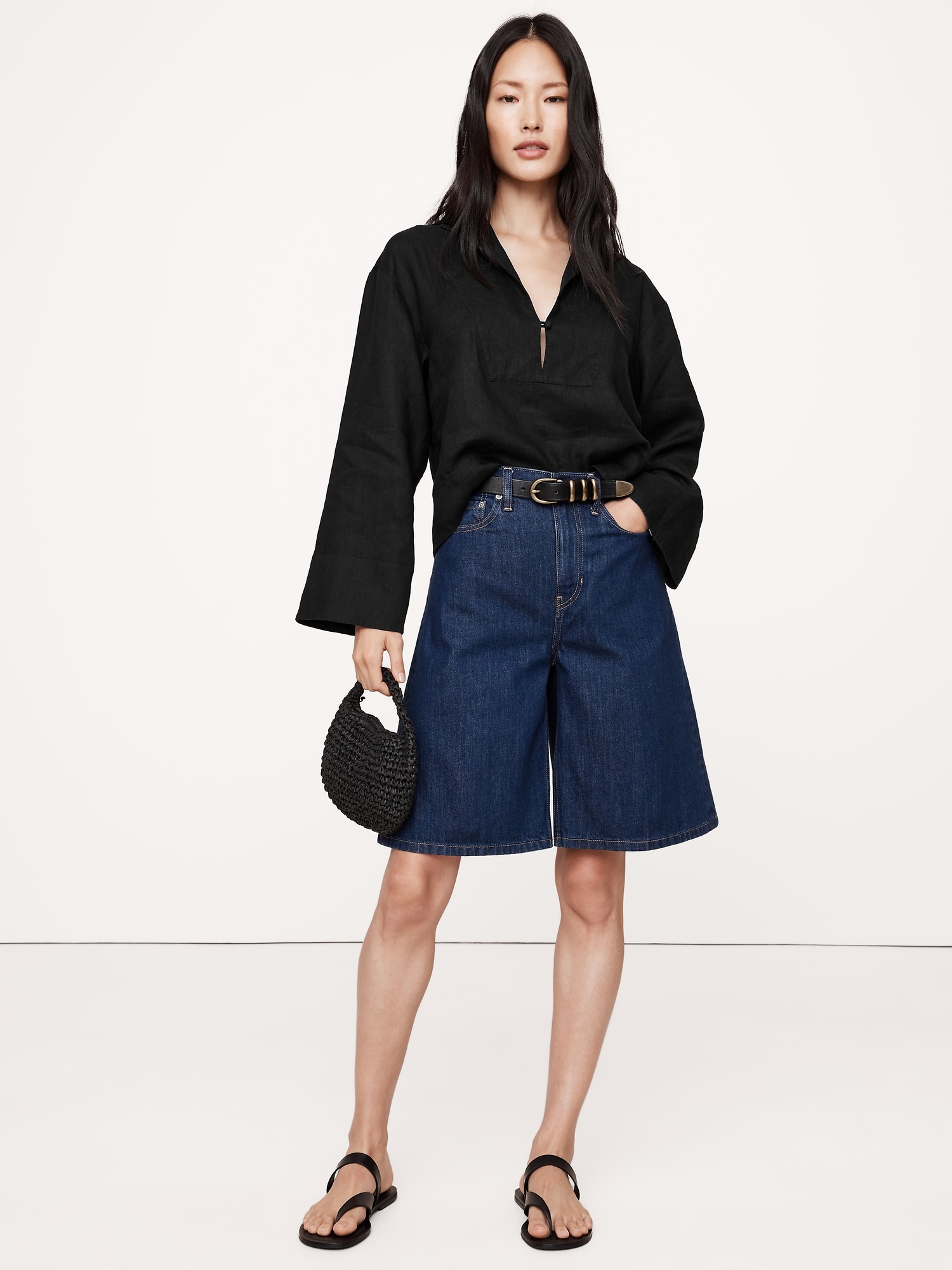 Image number 1 showing, Linen Popover Top