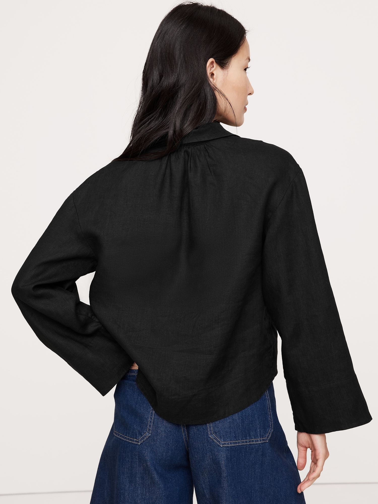 Image number 3 showing, Linen Popover Top