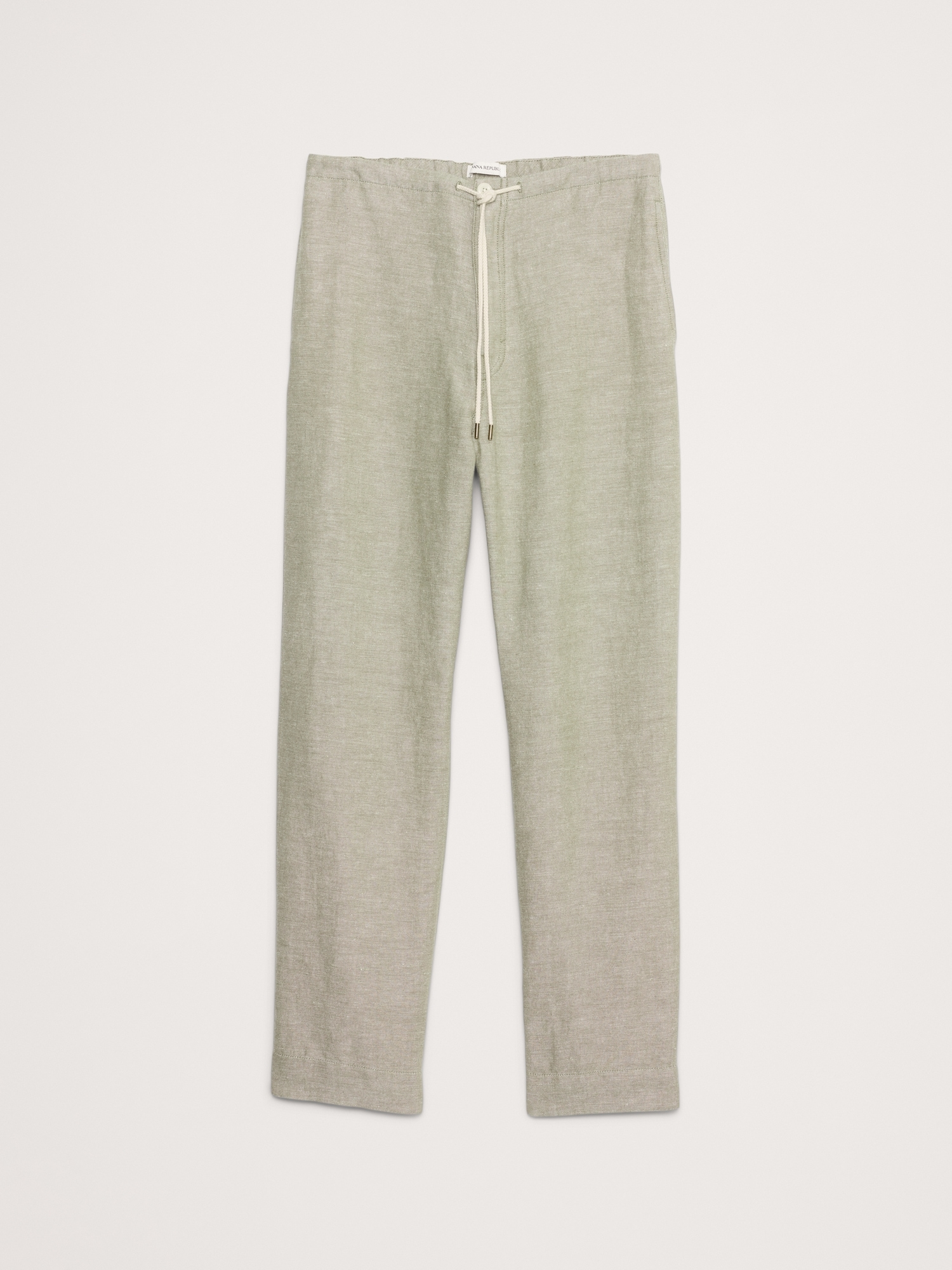 Relaxed Linen-Cotton Pull-On Beach Pant