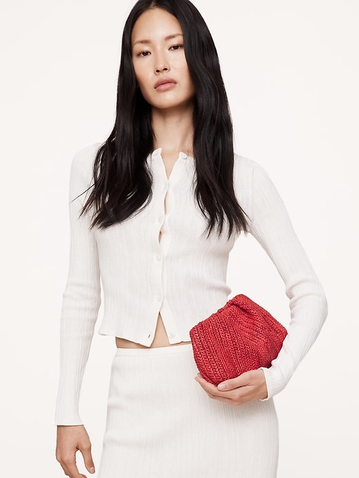 Small Raffia Clutch | Banana Republic