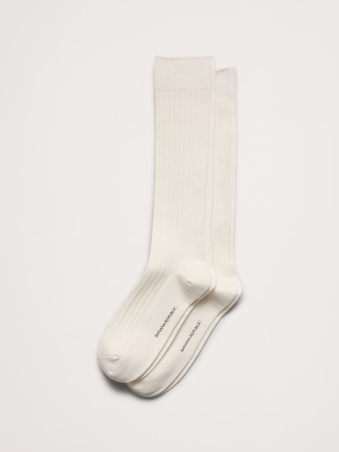 CHAUSSETTES HABILLÉES CÔTELÉES (PAQUET DE 2 PAIRES)