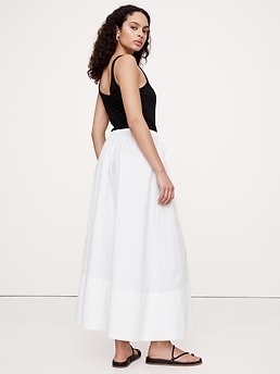 【BAON】Ribam banding cotton pleats long skirt BAON】Ribam banding cotton pleats long skirt il_fullxfull