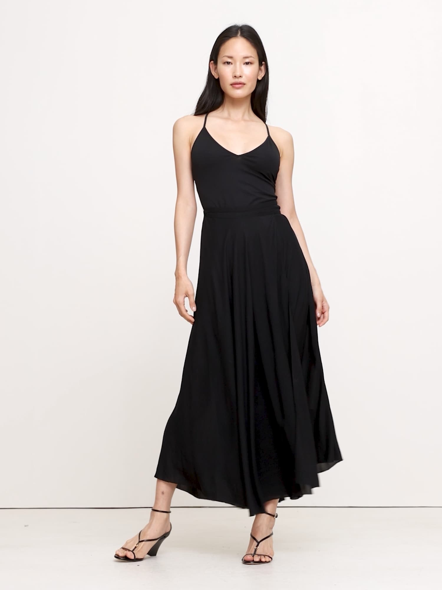 Image number 2 showing, Cross-Back Jersey Maxi Dress