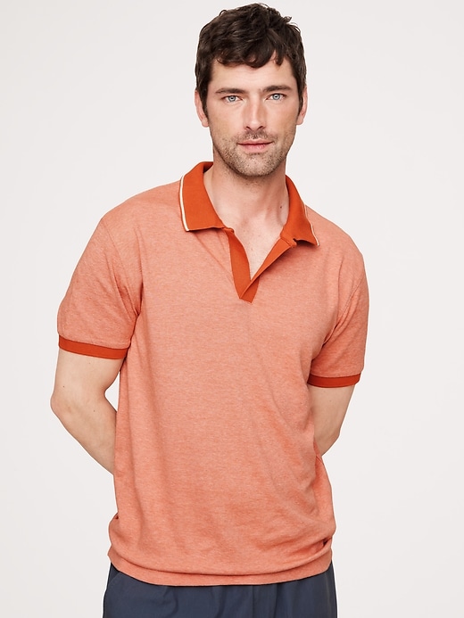 Luxury-Touch Polo | Banana Republic