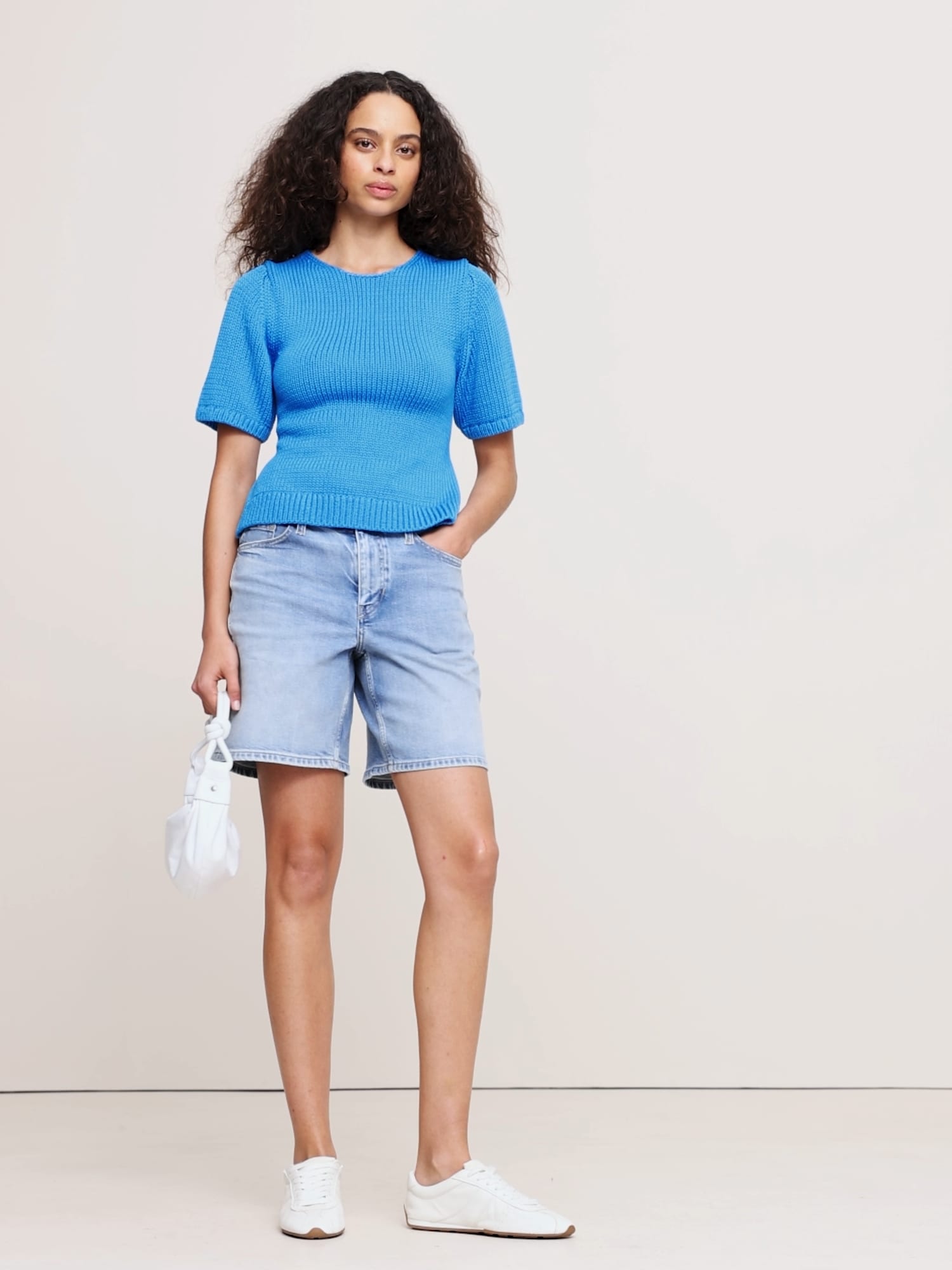 Image number 2 showing, Cotton Open-Back Sweater Top