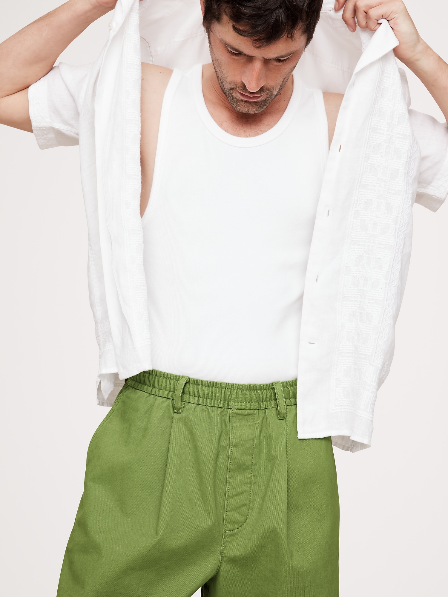 Loose Lightweight Cotton Pull-On Pant