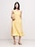 Image number 2 showing, Linen Square-Neck Midi Dress