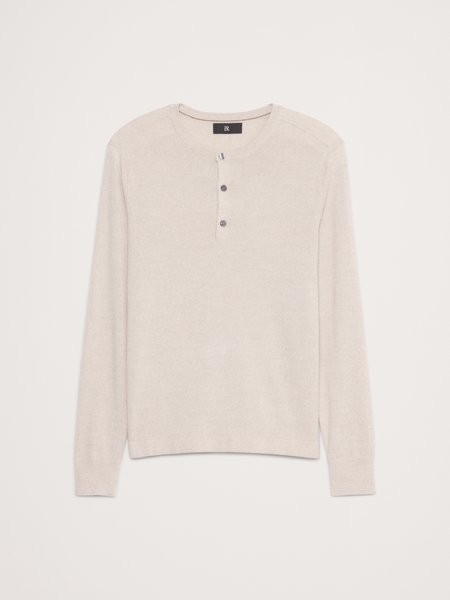 Merino Wool Henley Sweater