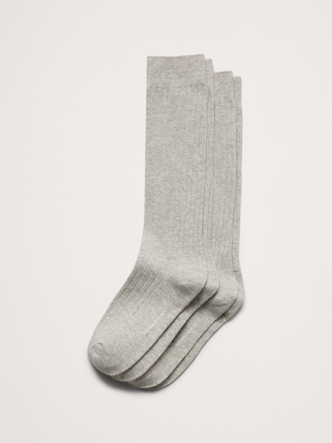 CHAUSSETTES HABILLÉES CÔTELÉES (PAQUET DE 2 PAIRES)