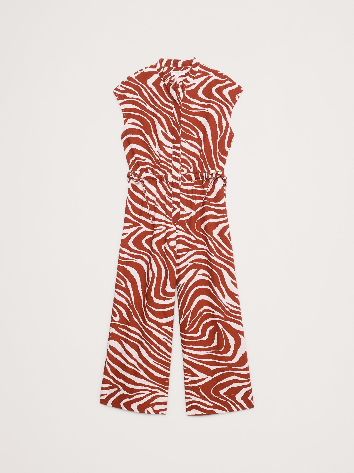 Cotton Poplin Wide-Leg Cropped Jumpsuit