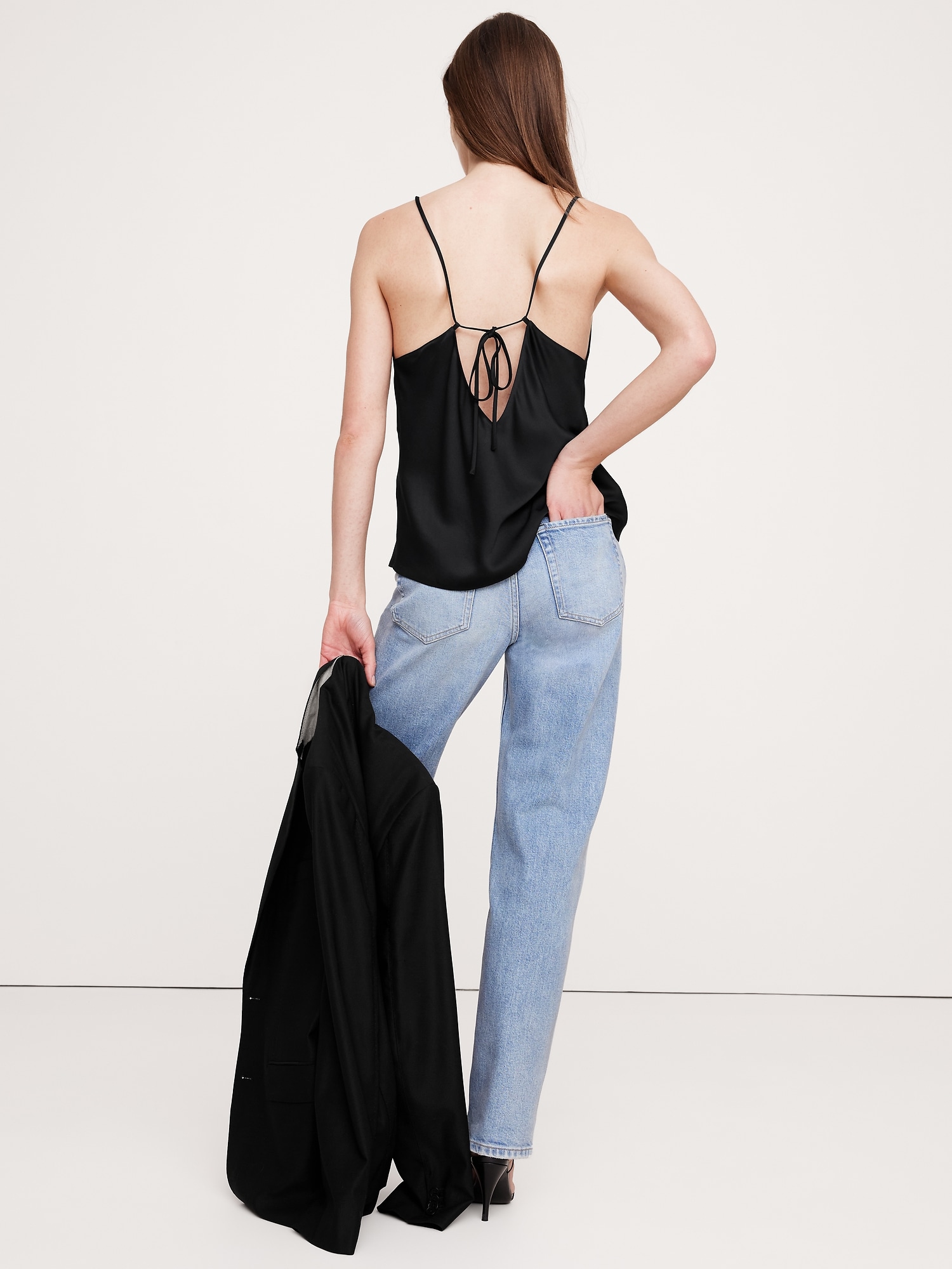 Strappy Viscose-Wool Tank