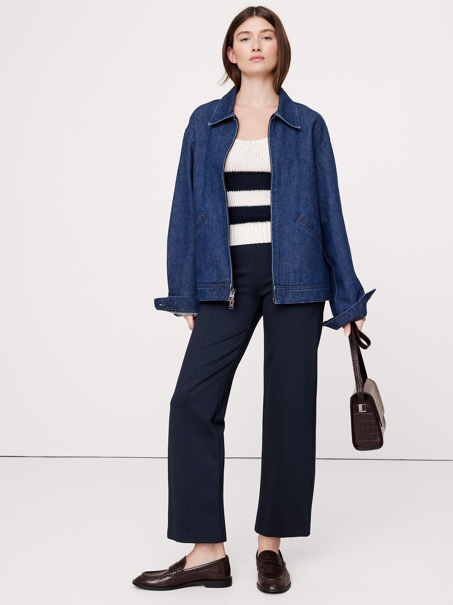 Straight Everywhere Ponte Ankle Pant