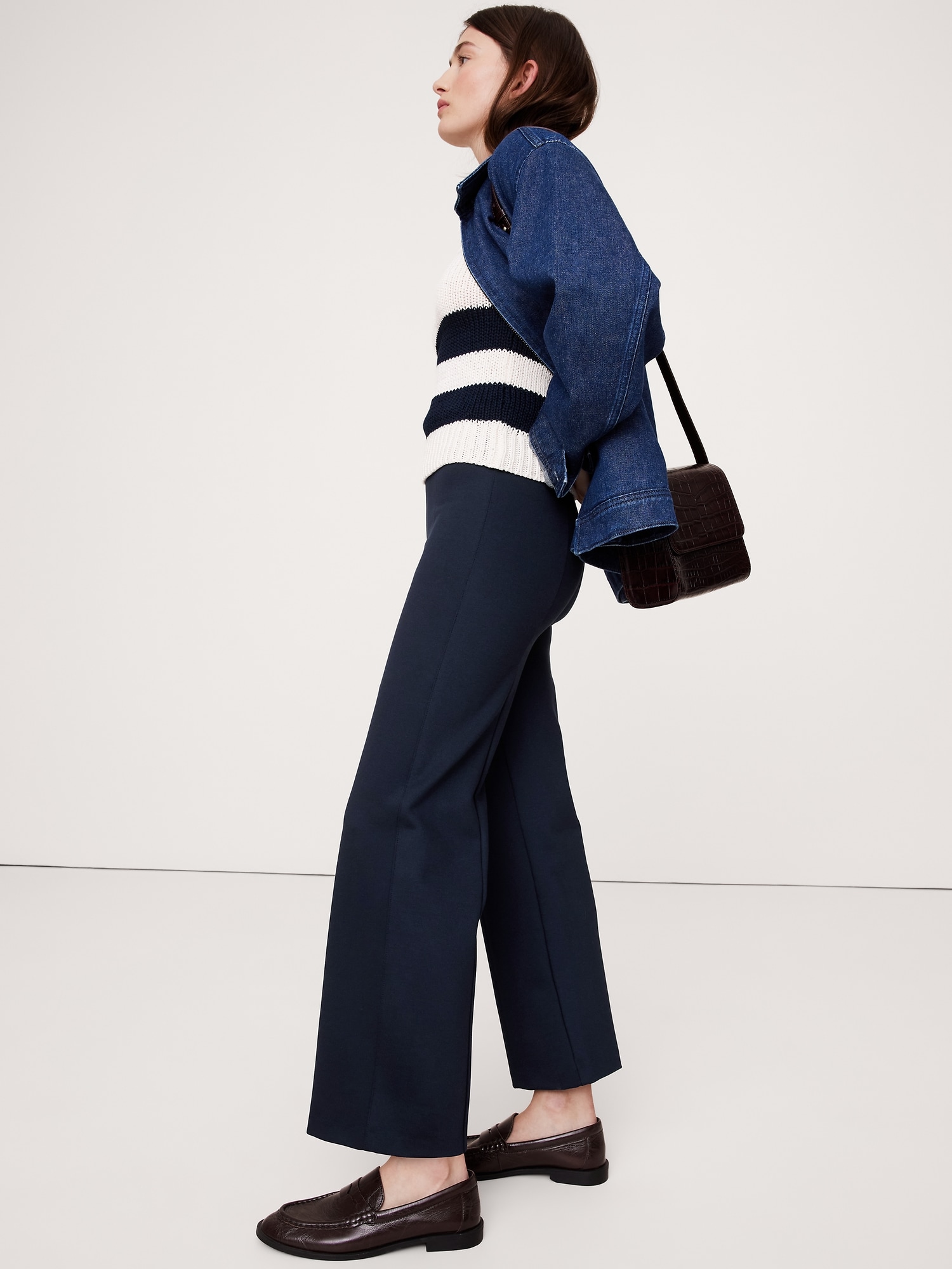 Straight Everywhere Ponte Ankle Pant