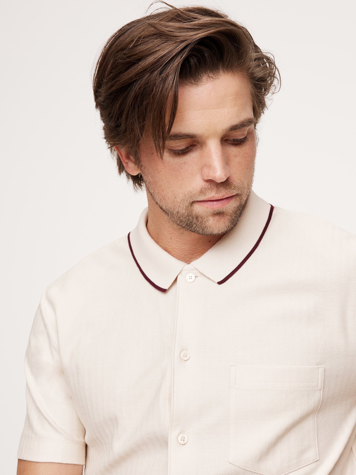 Image number 3 showing, Herringbone Resort Shirt