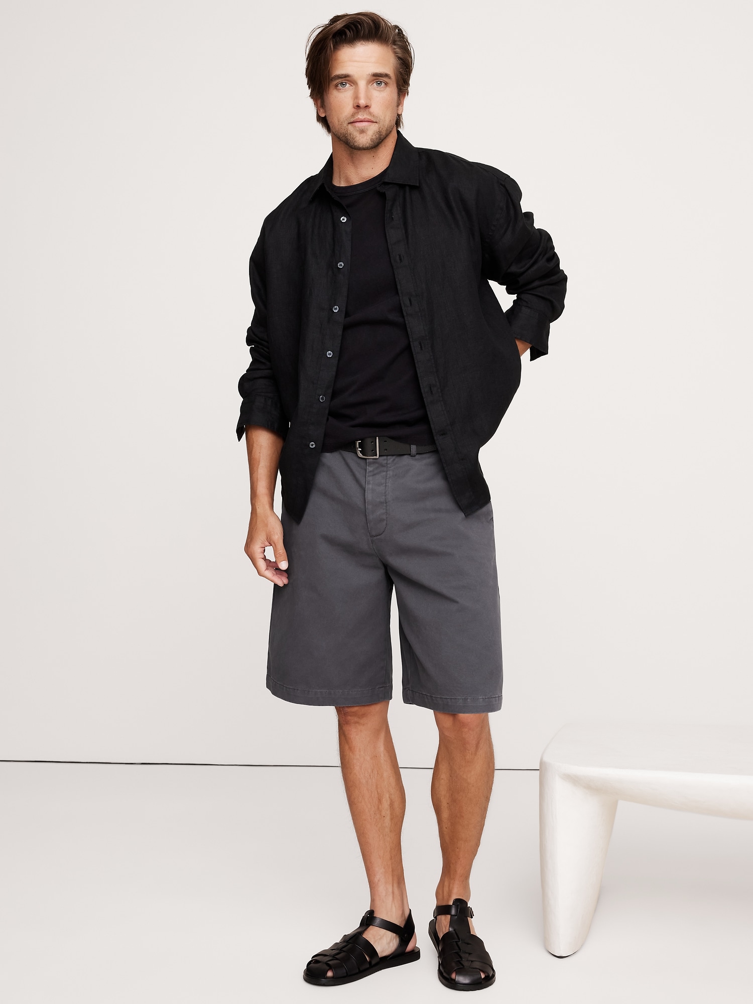 11" Relaxed Bermuda Short - Gray