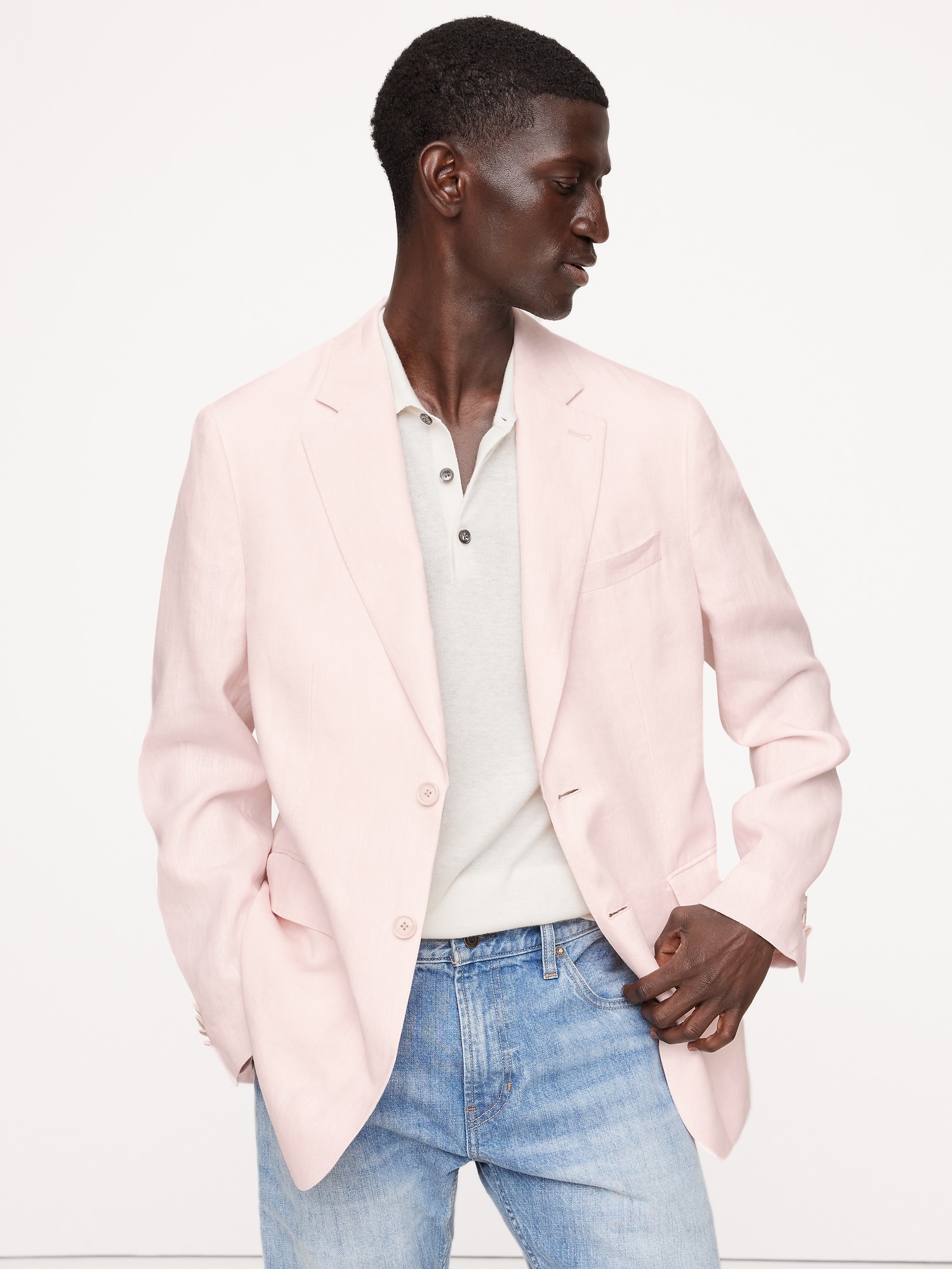 Veste de complet en lin