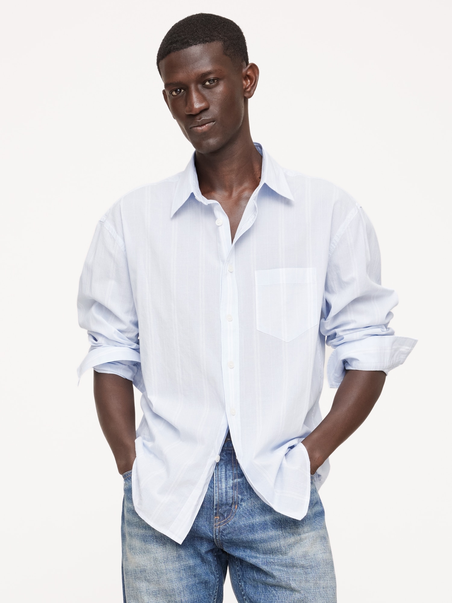 Relaxed-Fit Summerweight Cotton Shirt