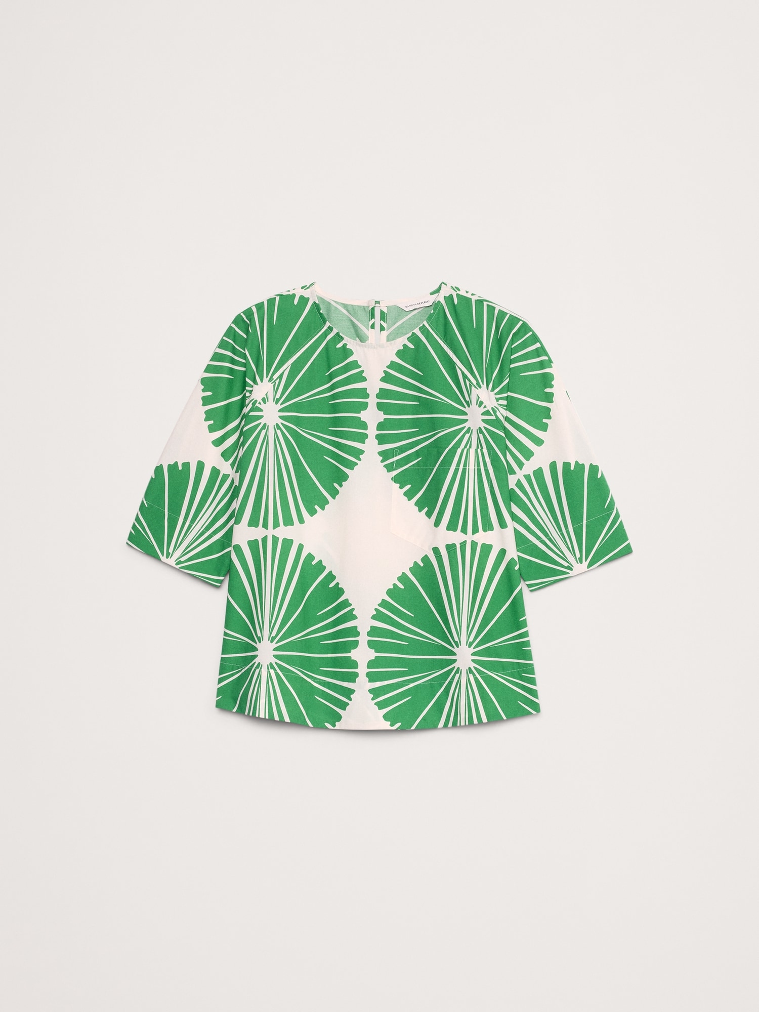 Cotton Poplin Trapeze Top