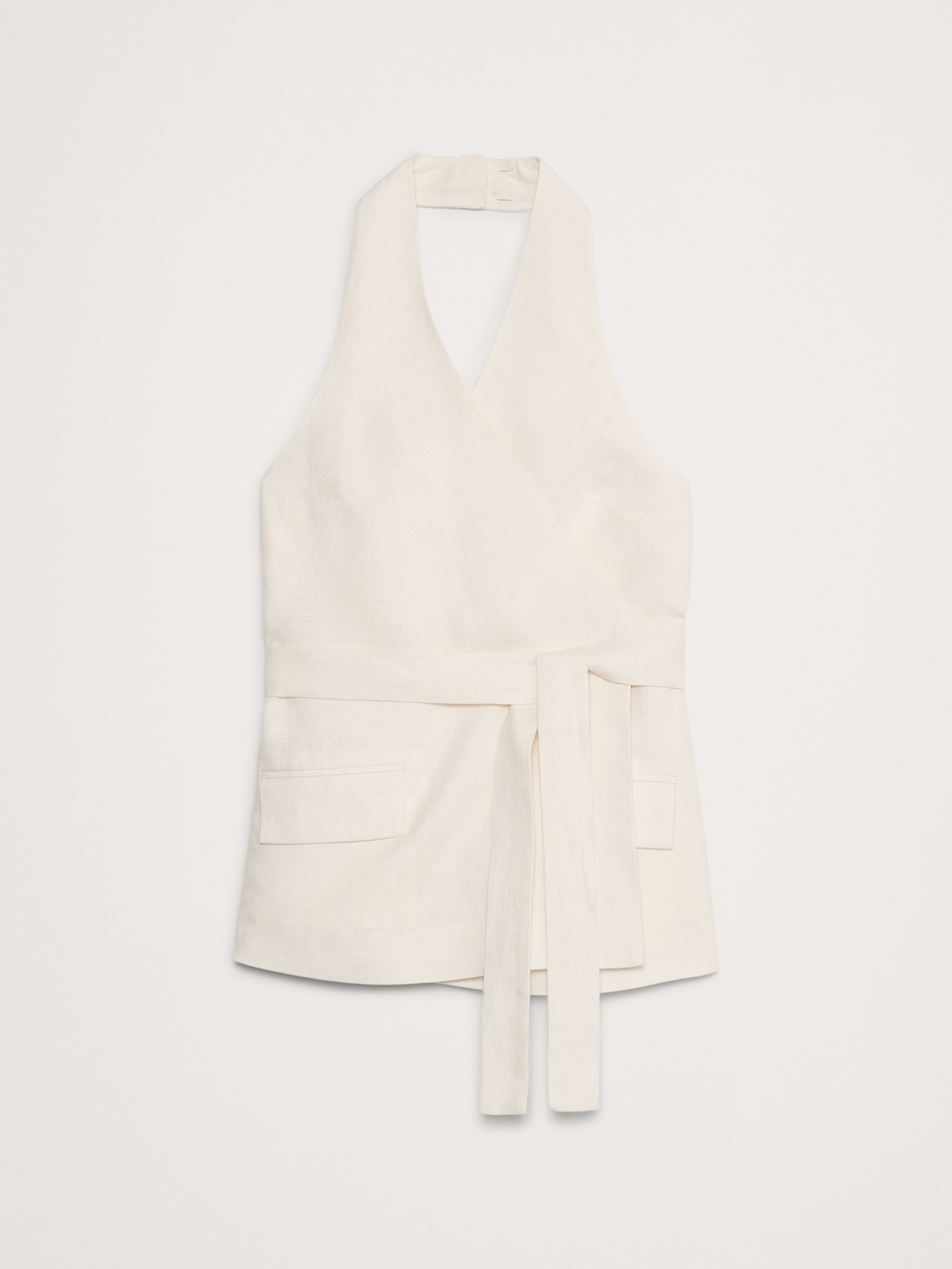 Linen Halter Wrap Tunic