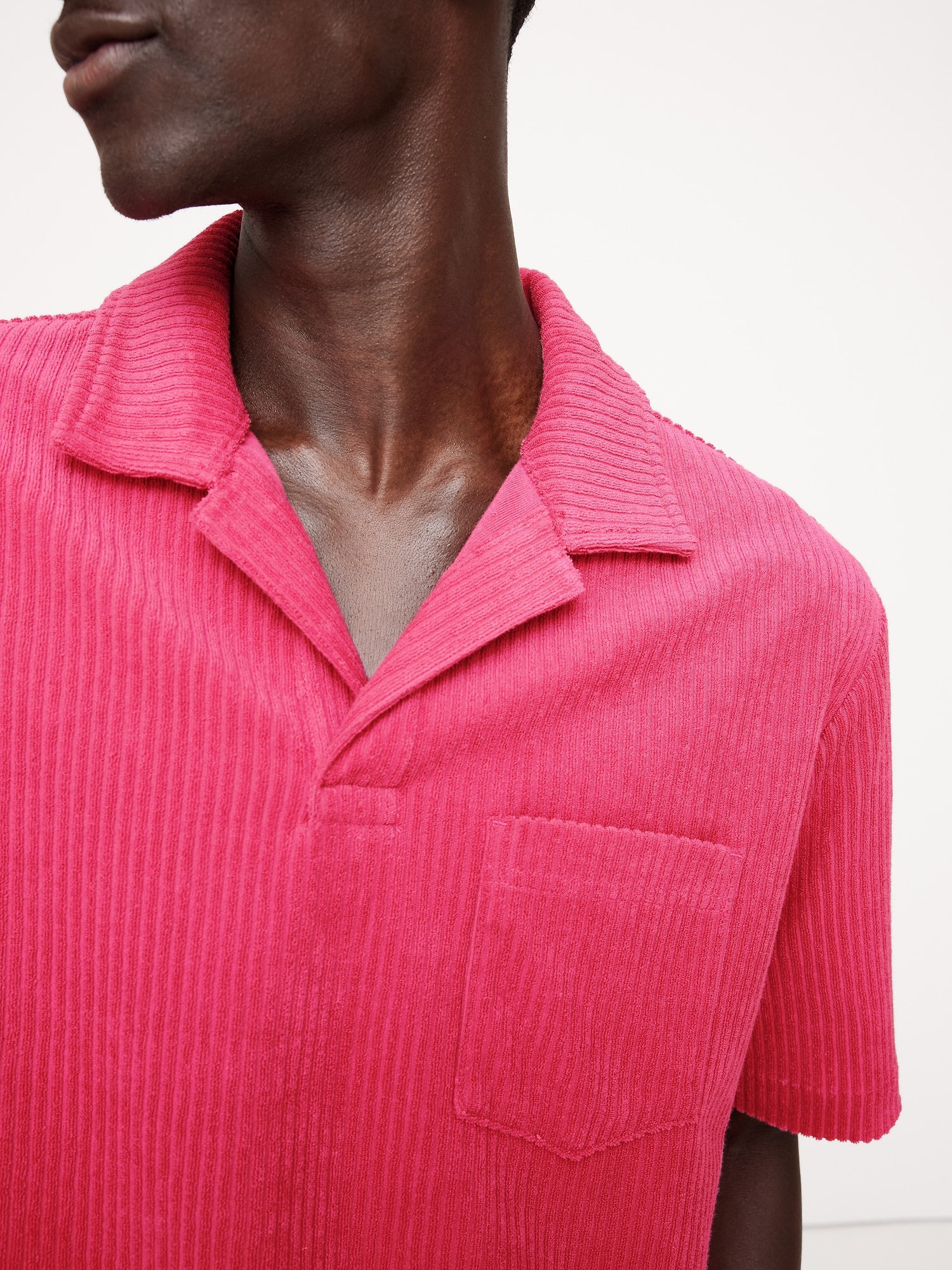 Ribbed Terry Polo
