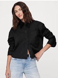 【2plan】Jade crop check shirt Cropped Flannel Shirt | boohoo CA
