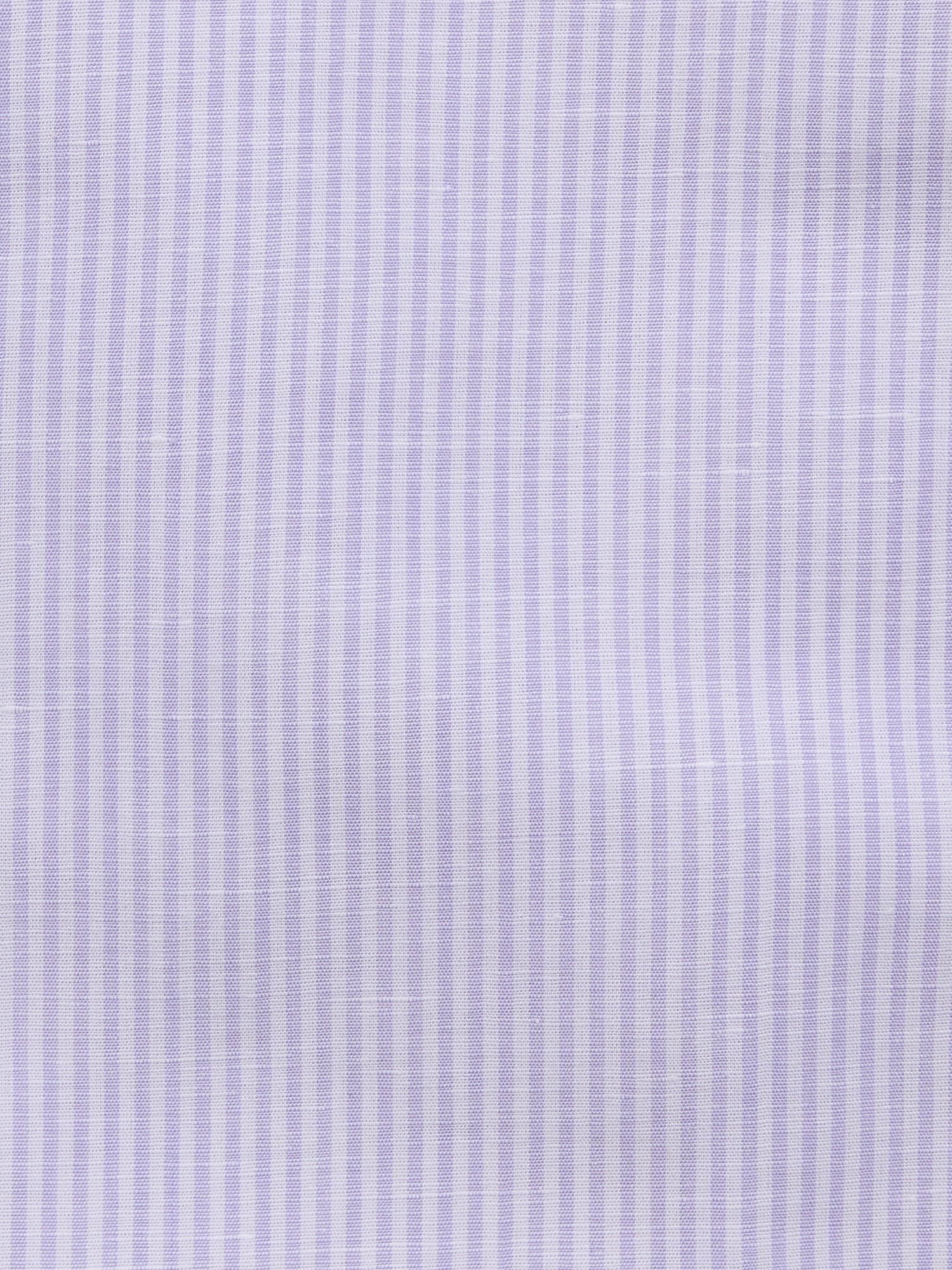 Slim-Fit Linen-Cotton Dress Shirt