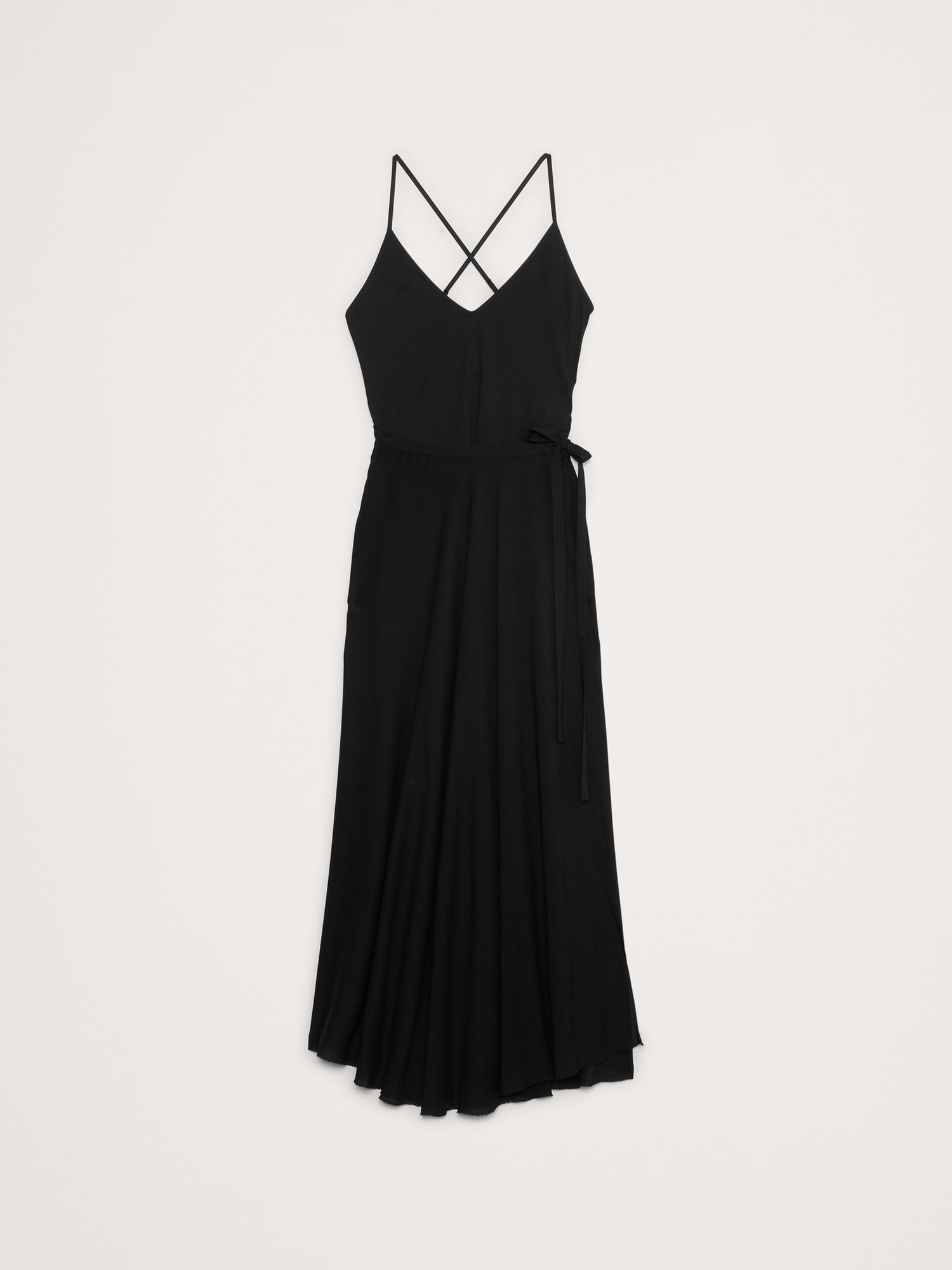 Cross-Back Jersey Maxi Dress