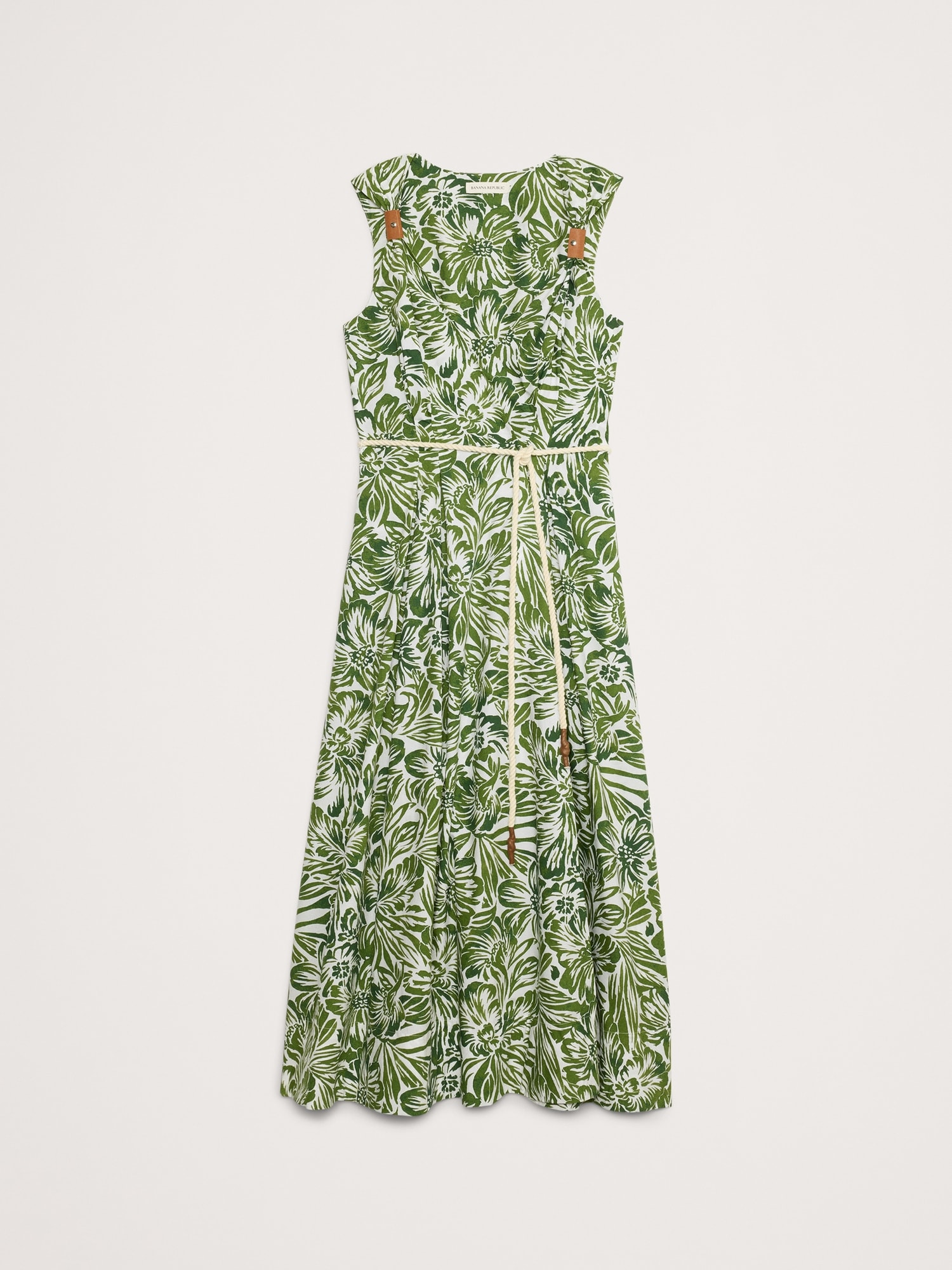 Cotton Poplin Wrap Maxi Dress