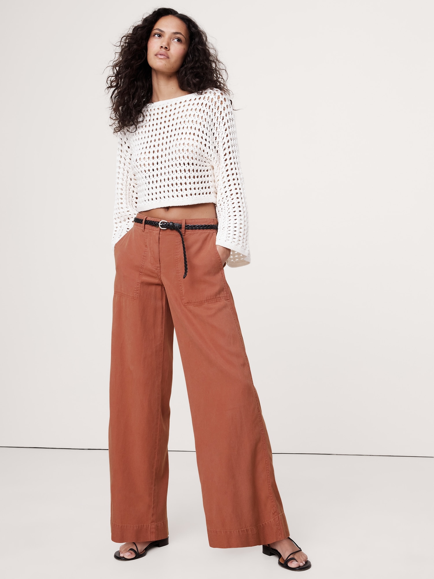 Soma Mid-Rise Wide-Leg Pant
