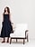 Image number 2 showing, Crochet & Cotton Poplin Mixed-Media Midi Dress