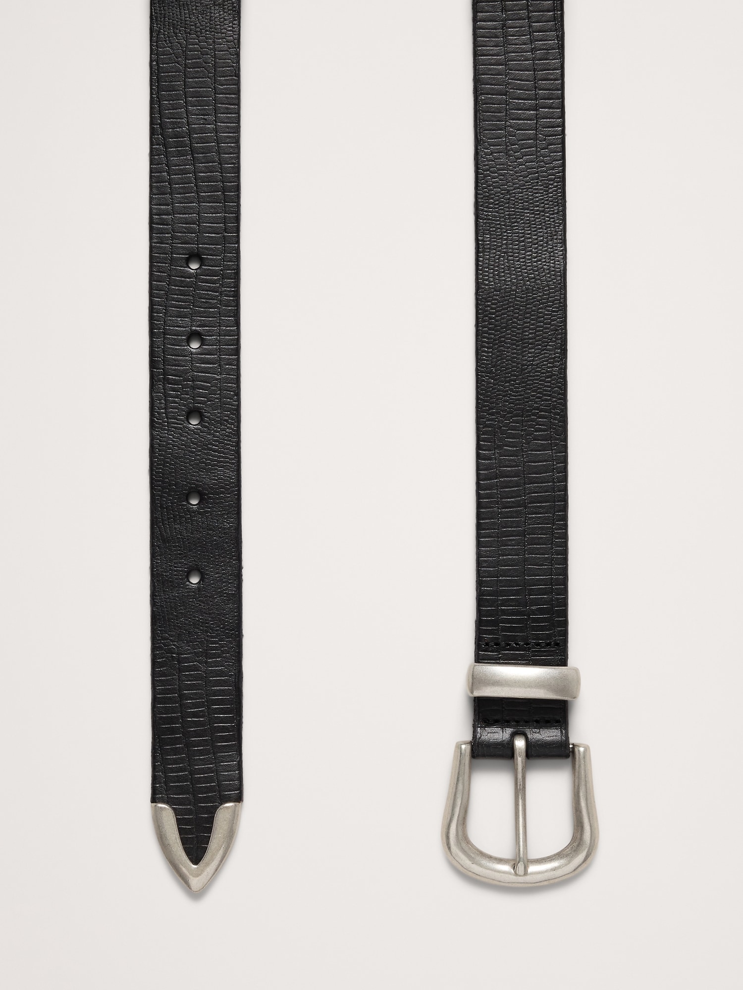 Image number 2 showing, EMBOSSED LEATHER WESTERN BELT