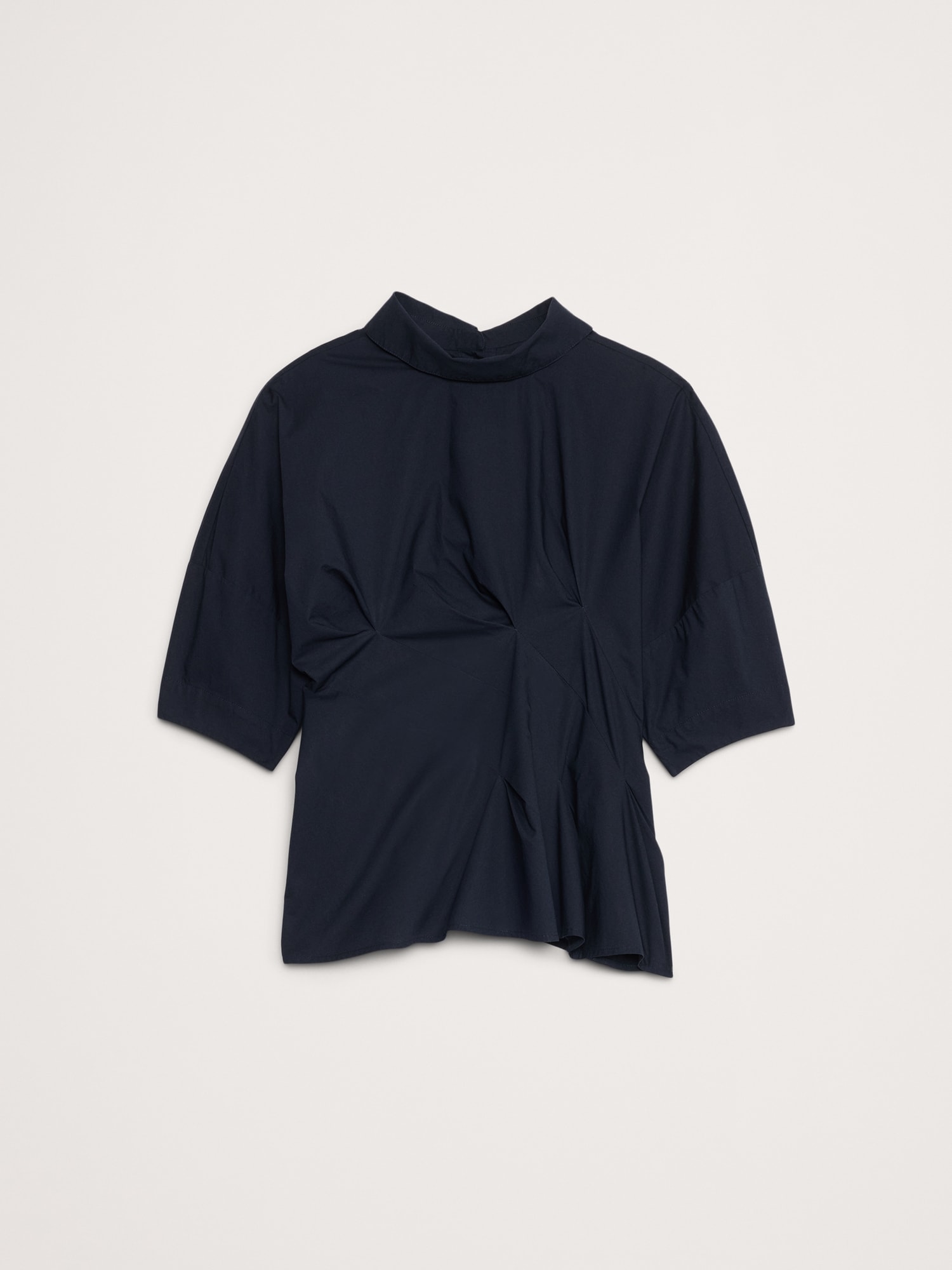 Image number 4 showing, COTTON POPLIN TWISTED TOP