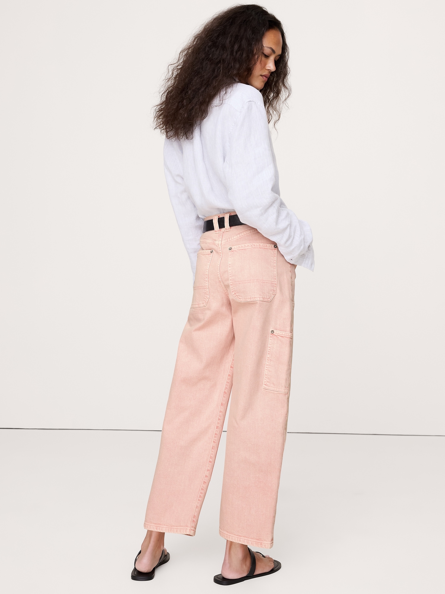 High-Rise Straight Cargo Jean