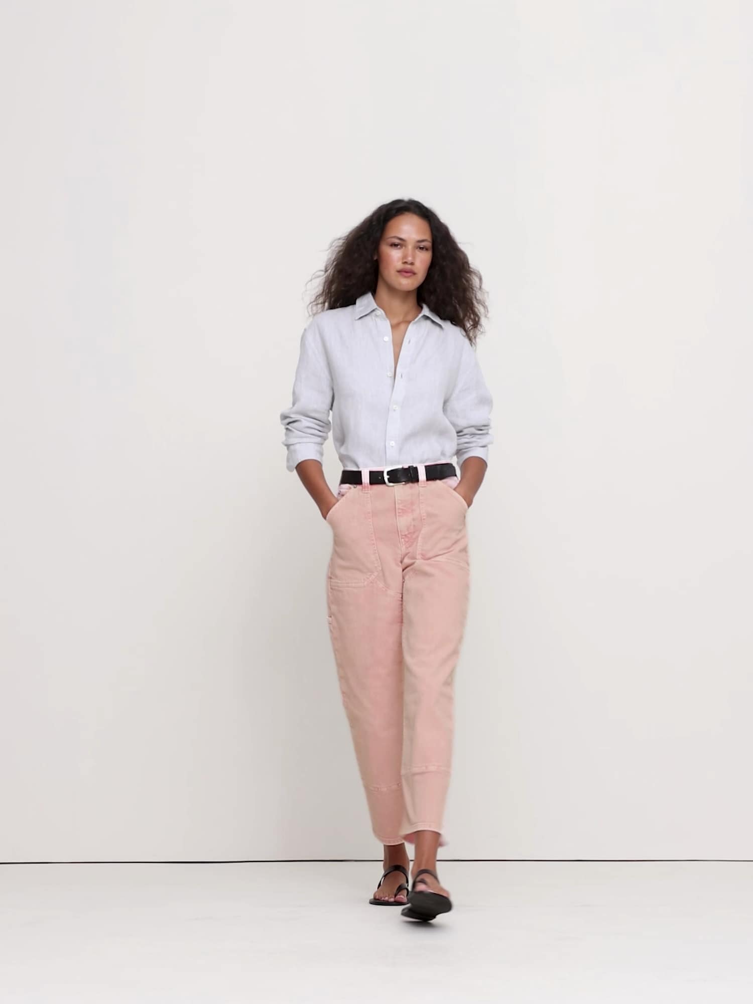 Image number 2 showing, High-Rise Straight Cargo Jean