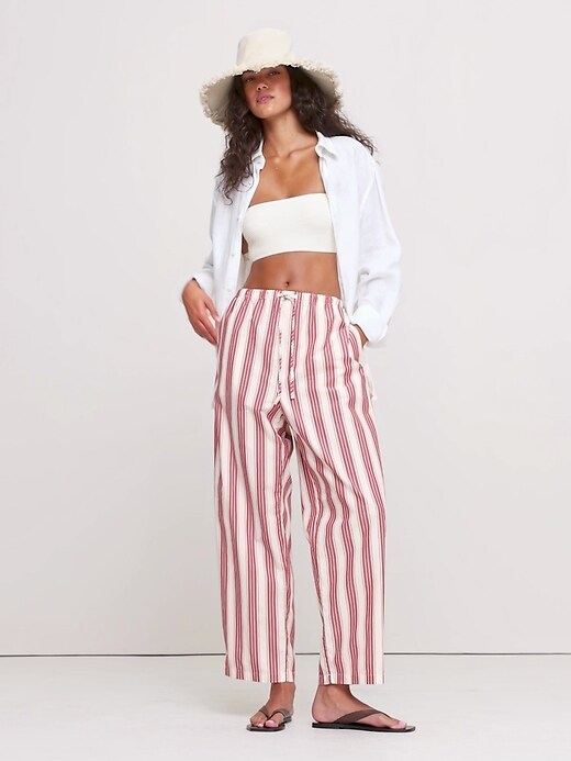 Cotton Poplin Pull-On Pant | Banana Republic