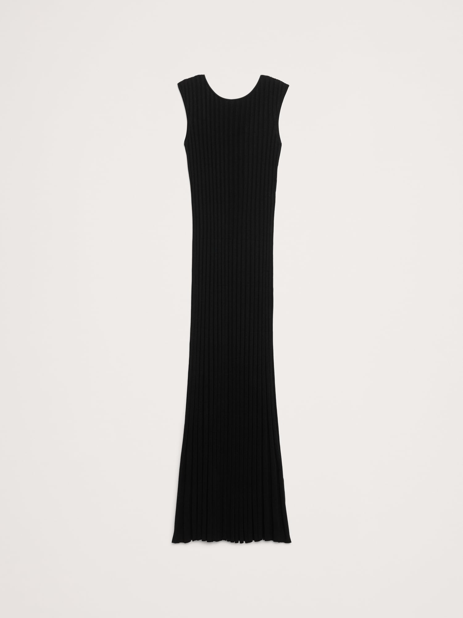 Image number 5 showing, SCULPTED RIBBED BACKLESS MAXI DRESS