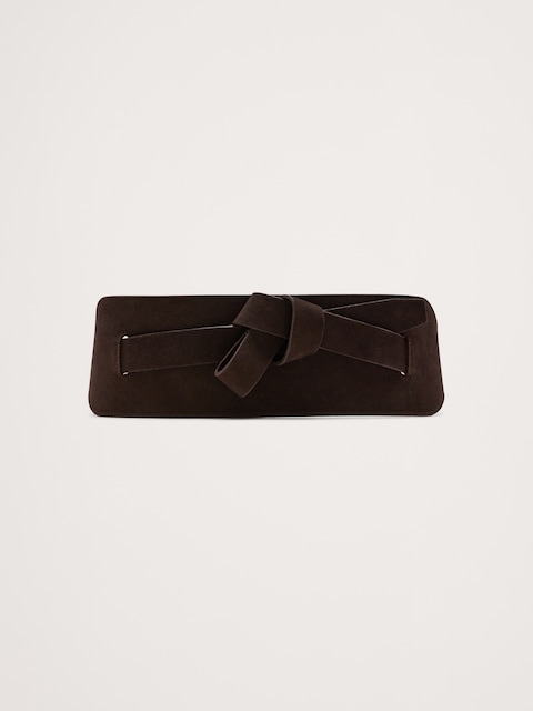 CEINTURE CORSET EN CUIR NOUÉ