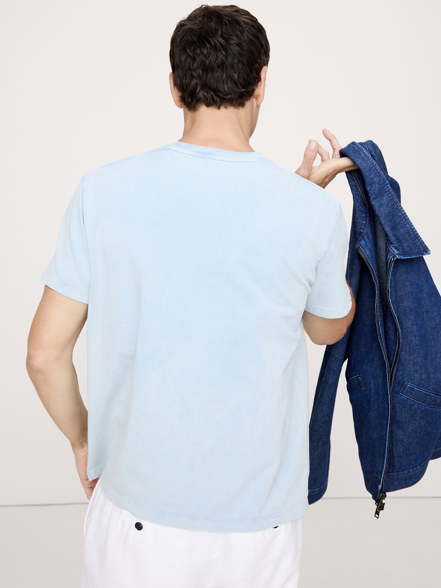 Sun-Faded Cotton Crew-Neck T-Shirt