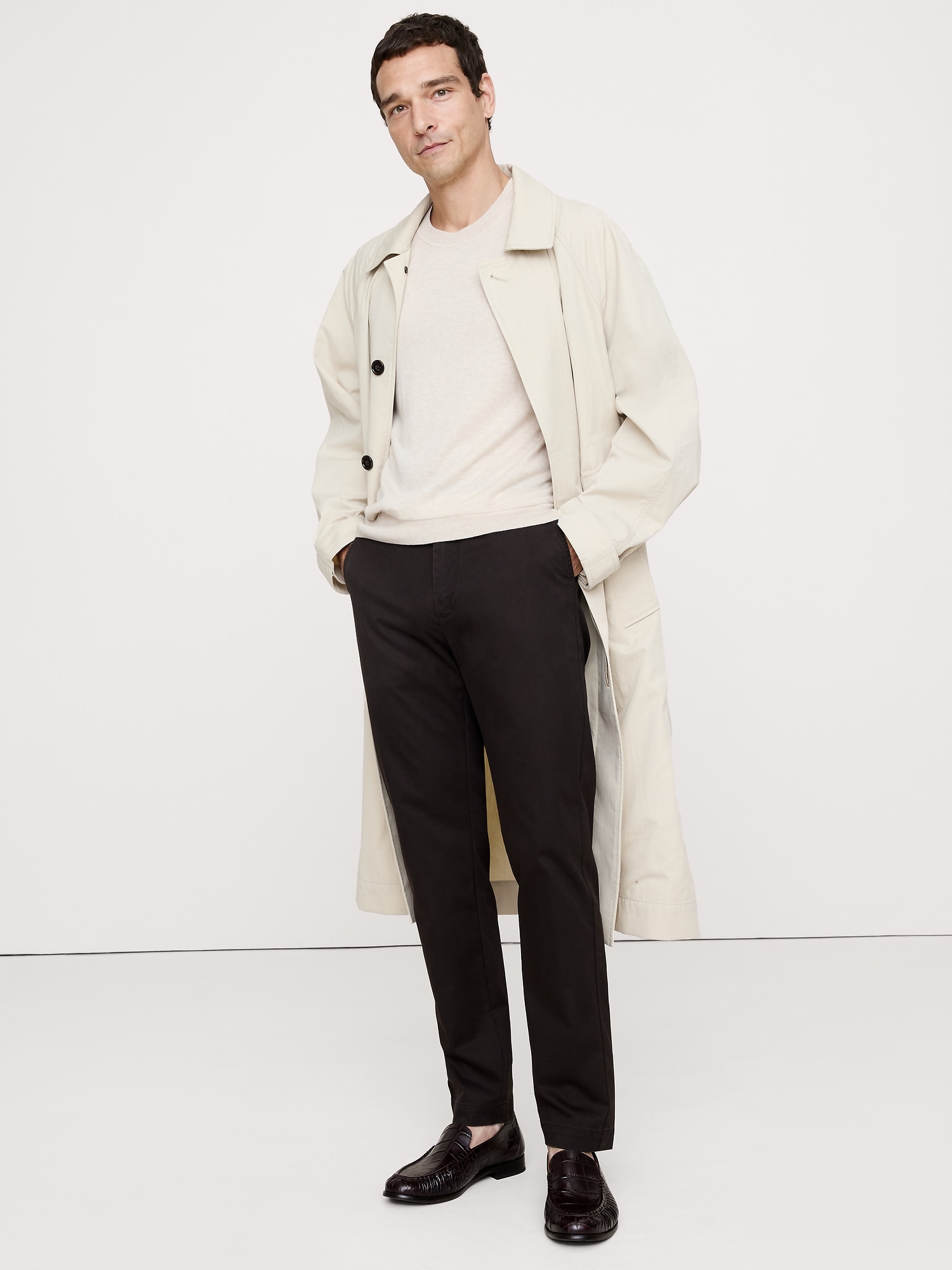 Athletic Slim Stretch Chino - Double Chocolate Brown