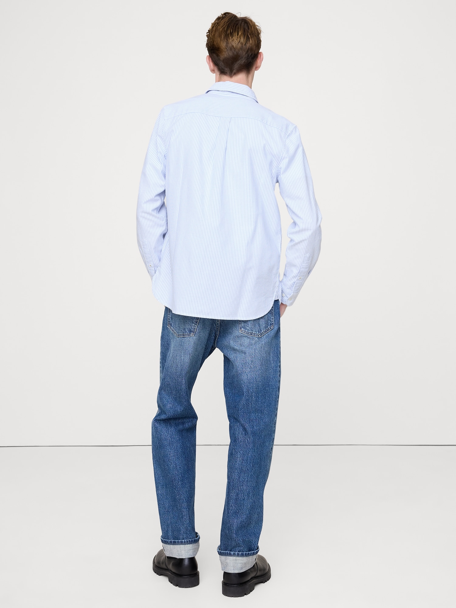 Image number 3 showing, Standard-Fit Oxford Shirt