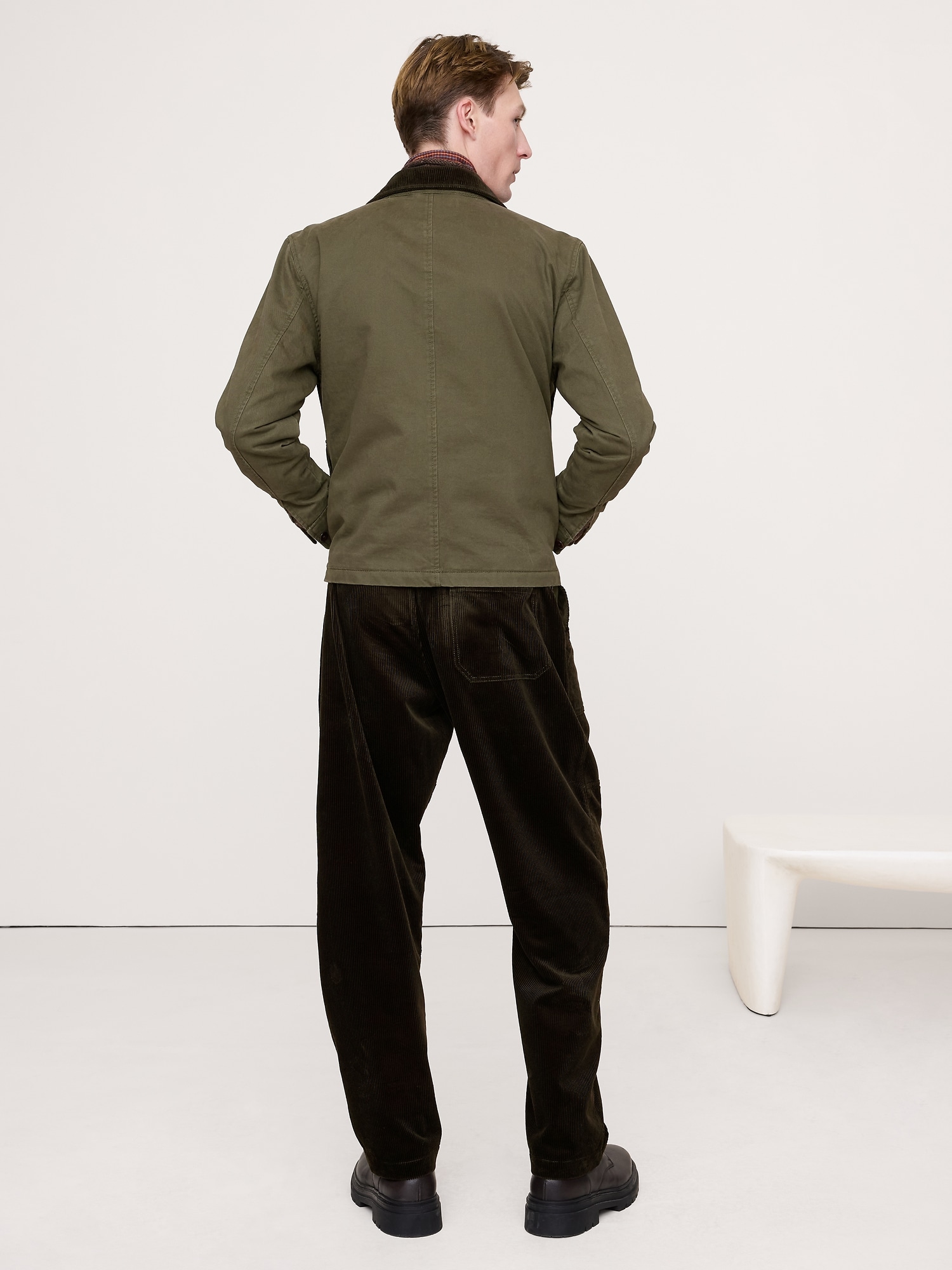 Image number 3 showing, Corduroy & Canvas Jacket