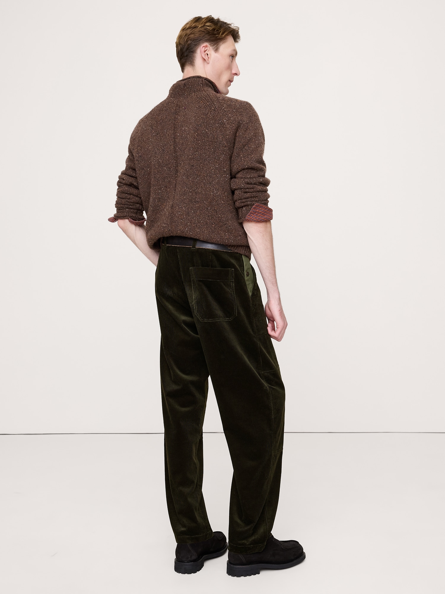Image number 3 showing, Loose Corduroy & Canvas Gardener Pant