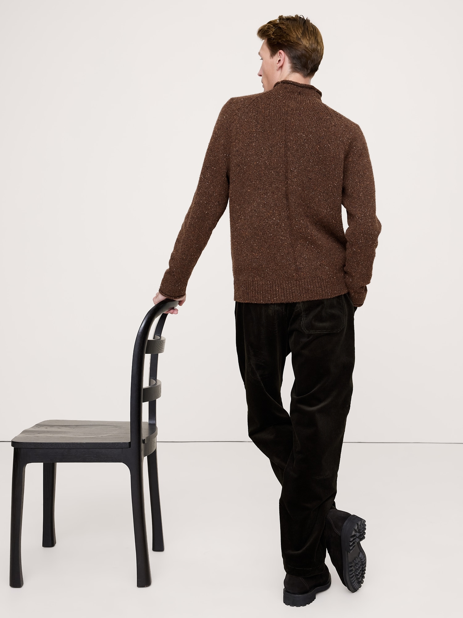 Image number 3 showing, Donegal Roll-Neck Sweater