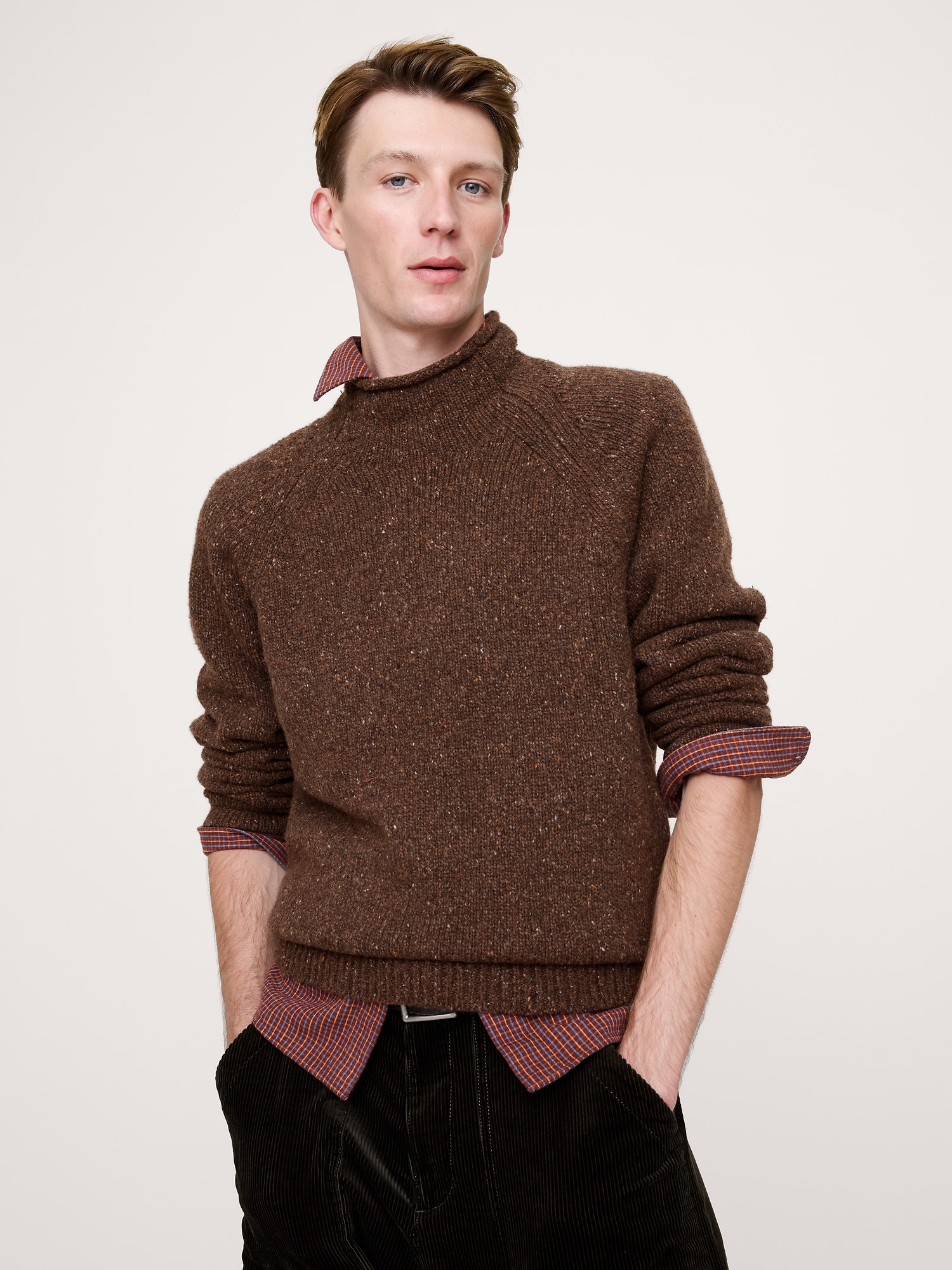 Image number 4 showing, Donegal Roll-Neck Sweater