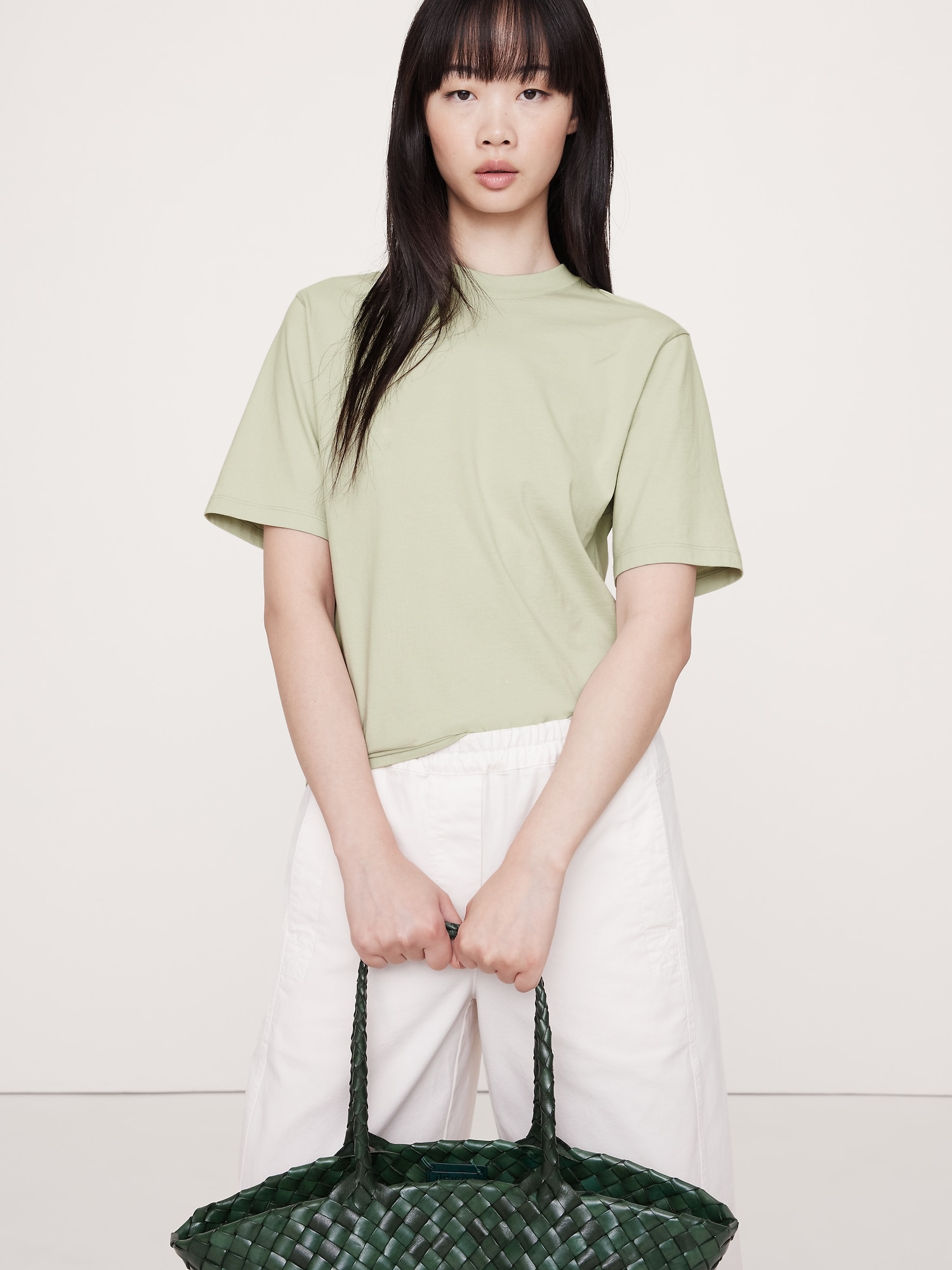Relaxed Vintage Cotton T-Shirt - Green