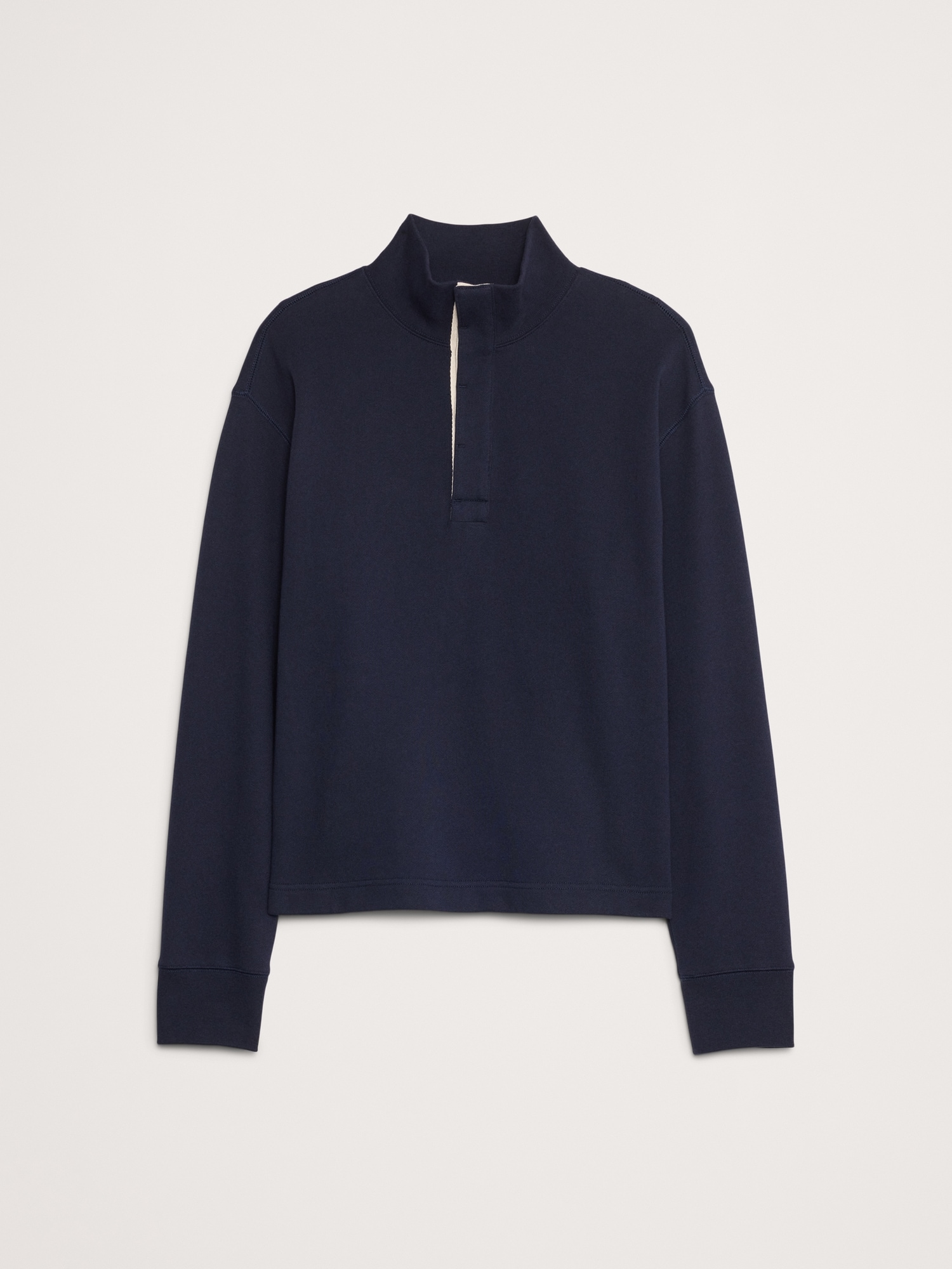 Image number 4 showing, Terry Mock-Neck Sweatshirt